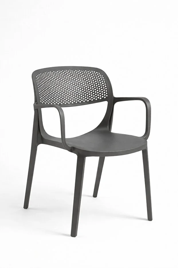 Barby 2 Kişilik Bistro Set 70x70 Sorty Masa 2 Adet Barby Kollu Koltuk Cafe Bahçe Balkon Mini Set